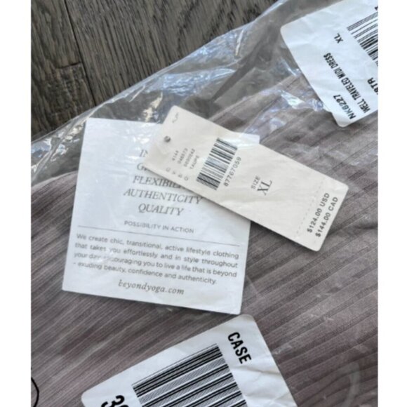 Beyond Yoga Well Traveled Ribbed Midi Dress Size XL Taupe Comfy Chic NWT - Picture 6 of 7